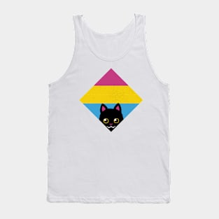 Peeking Cat Pan Square Flag by Tobe Fonseca Tank Top